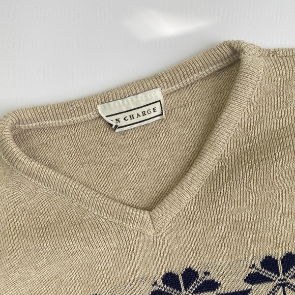 Y2K Vintage In Charge Floral Striped Long Sleeve Shirt  S M Small Médium Womens - Picture 3 of 3